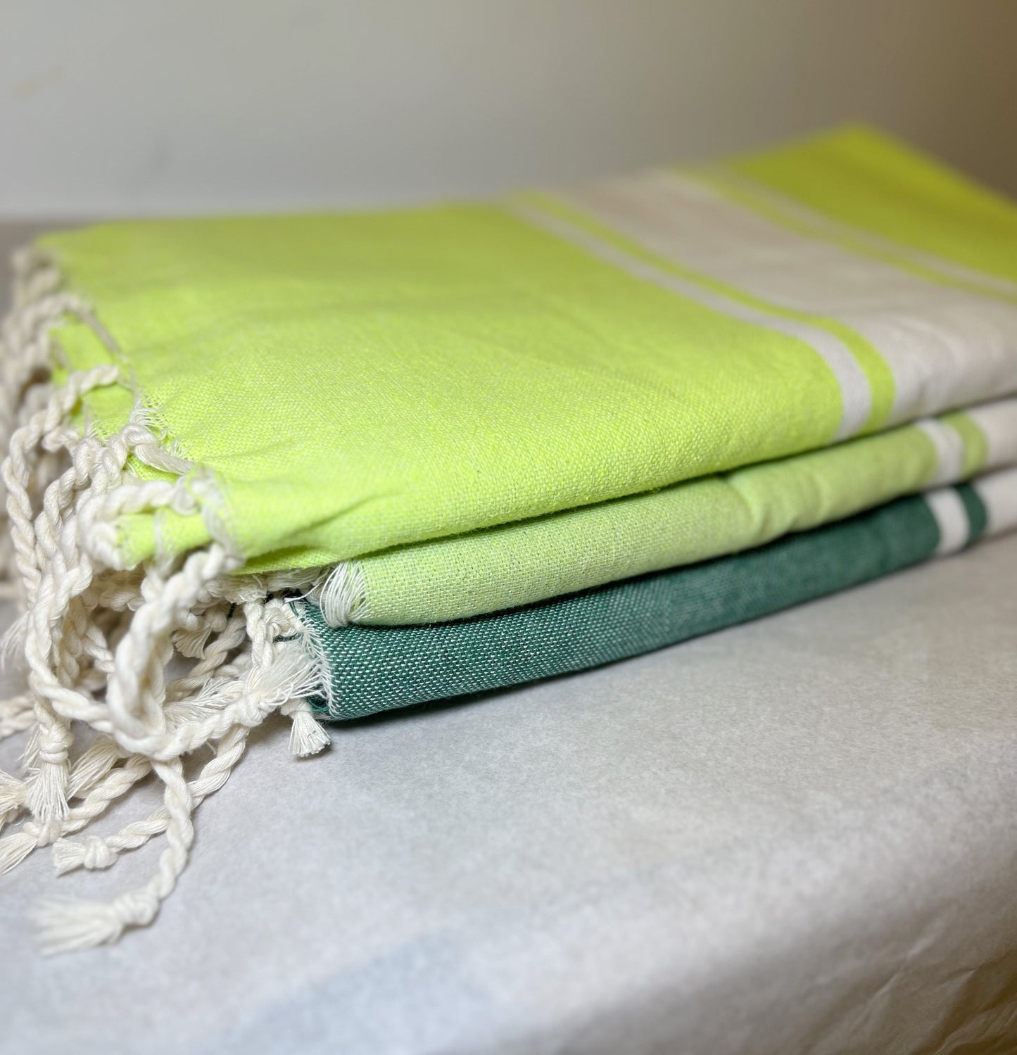 Telo Mare Fouta Classic Verde Fluo