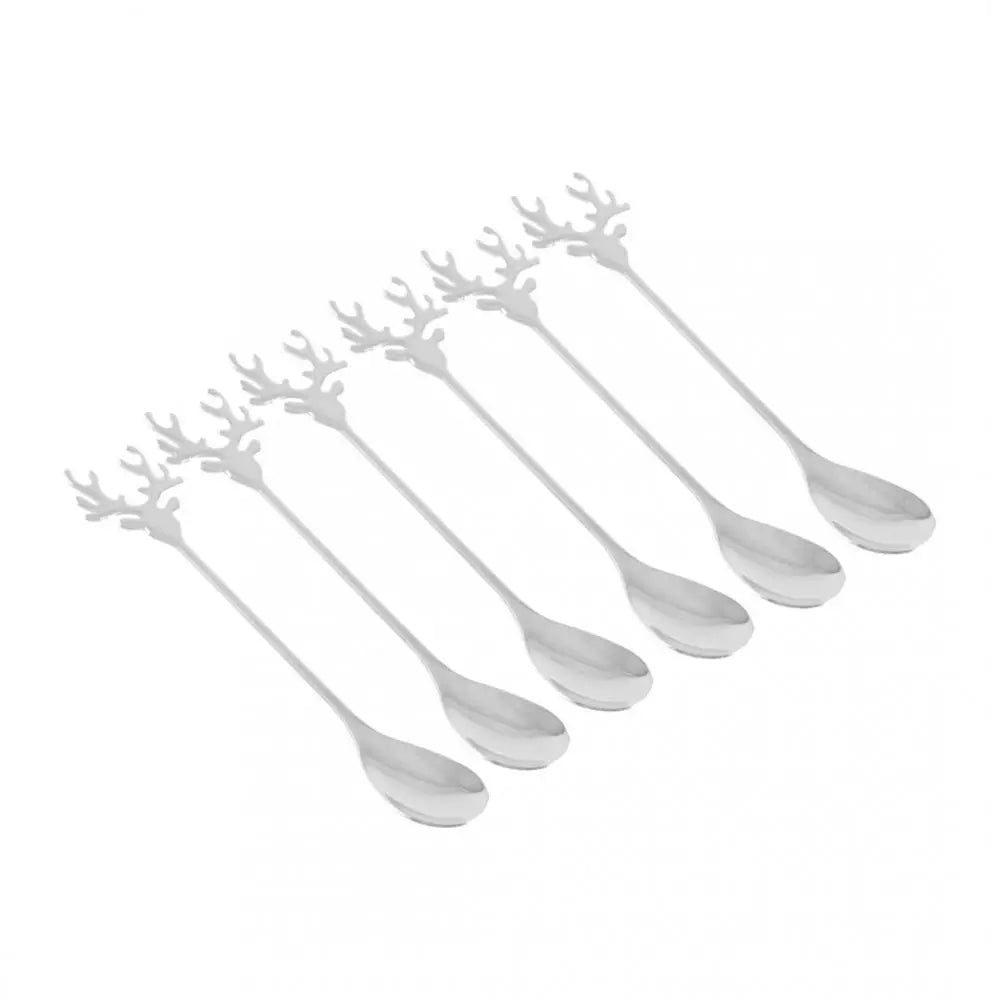 Set cucchiani disegno cervo 6pz
