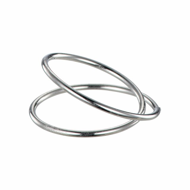 Anello portatovagliolo Eclipse argento