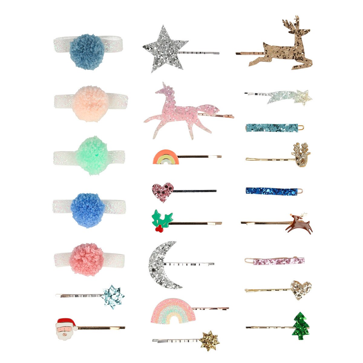 Calendario dell'Avvento accessori per i capelli