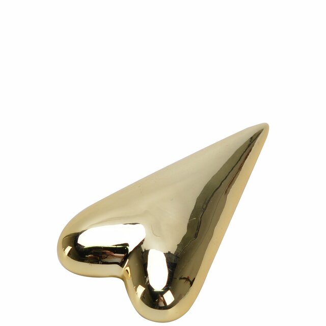 Cuore in porcellana Oro