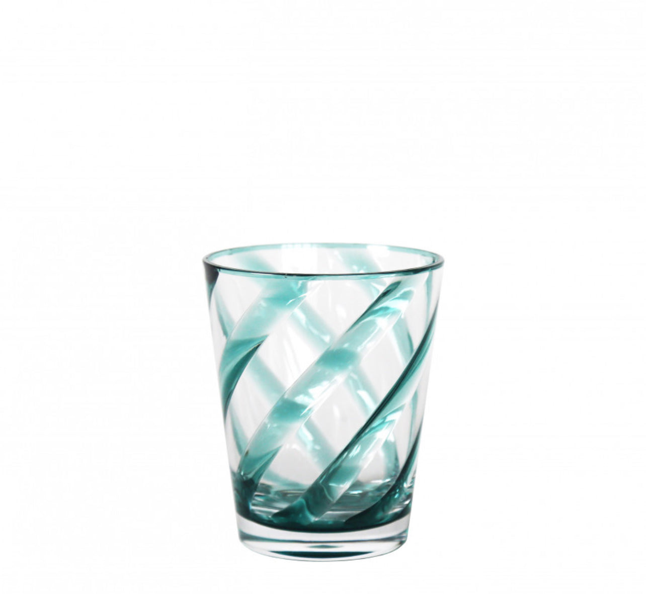 Bicchiere in Metacrilato con Spirale Turchese Set 6pz