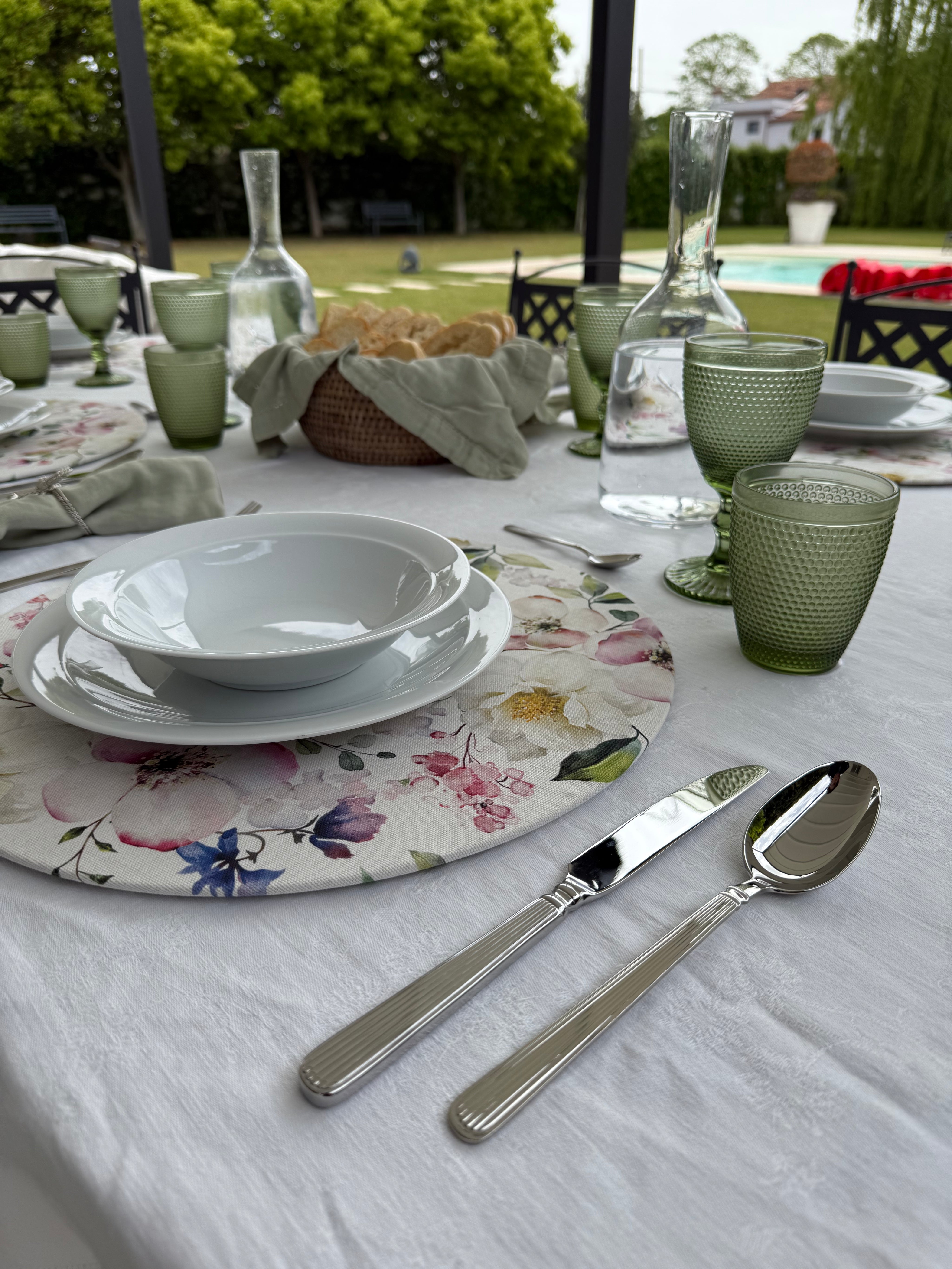 Bicchiere Vino "Bolle" Verde 6pz