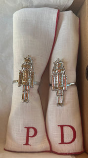 Portatovaglioli argento Schiaccianoci Set 4pz