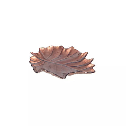 Piatto foglia marrone