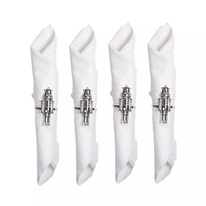 Portatovaglioli argento Schiaccianoci Set 4pz