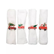 Portatovaglioli Natalizi Macchine Set 4pz