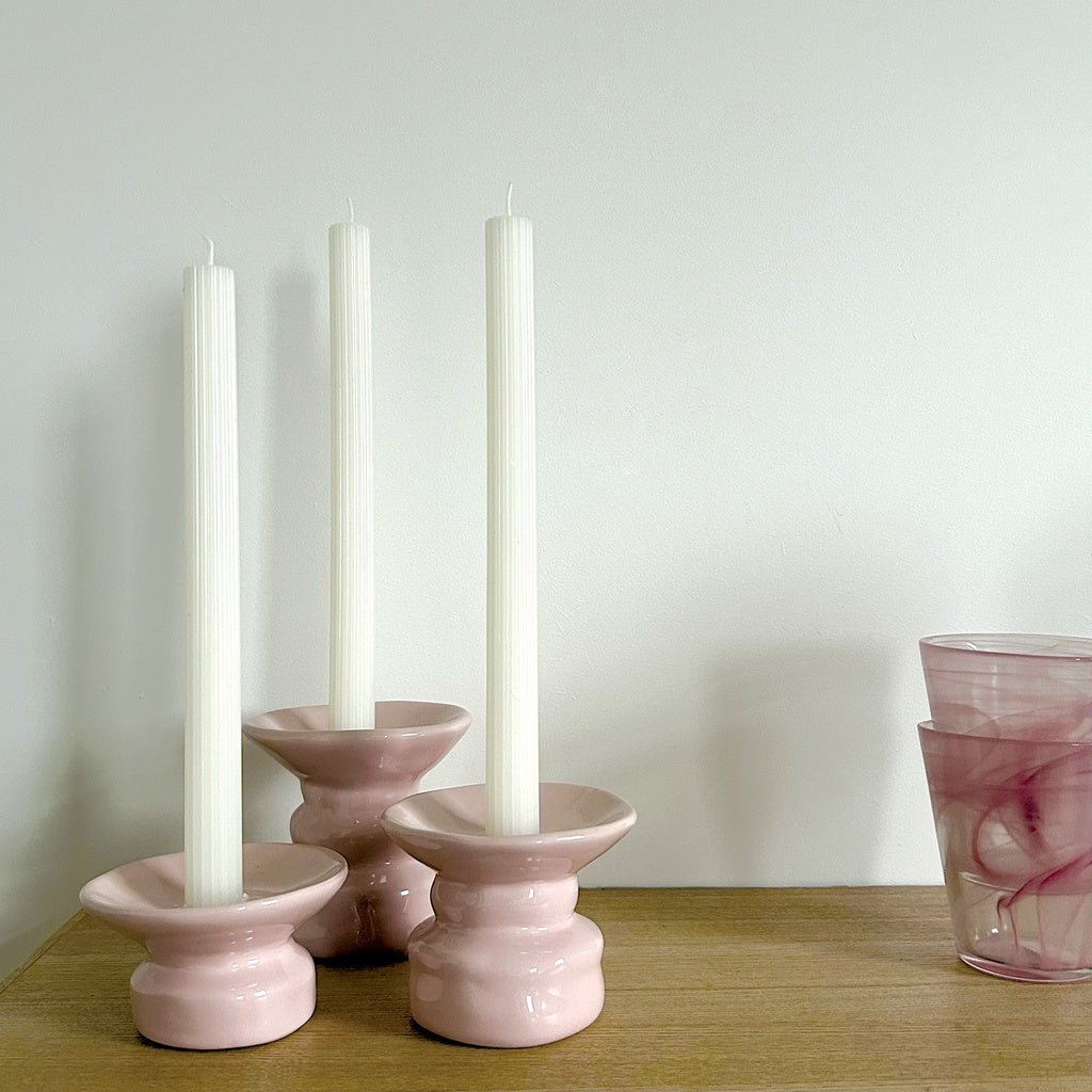 Portacandele Tris Rosa