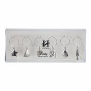 Segnabicchieri Natalizi Argento