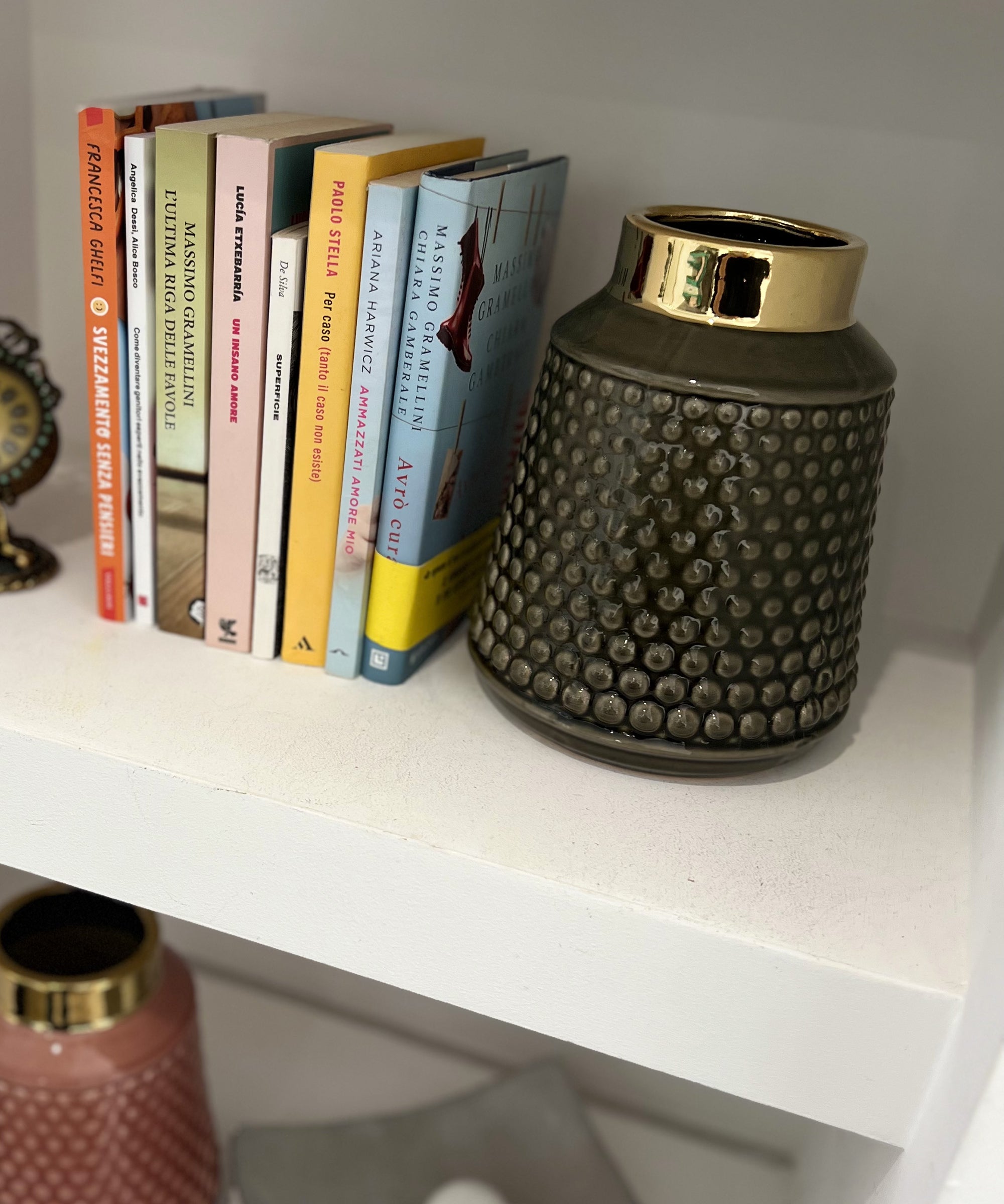 Vaso grande Grigio e Oro - A.Bi.Ci. Lab