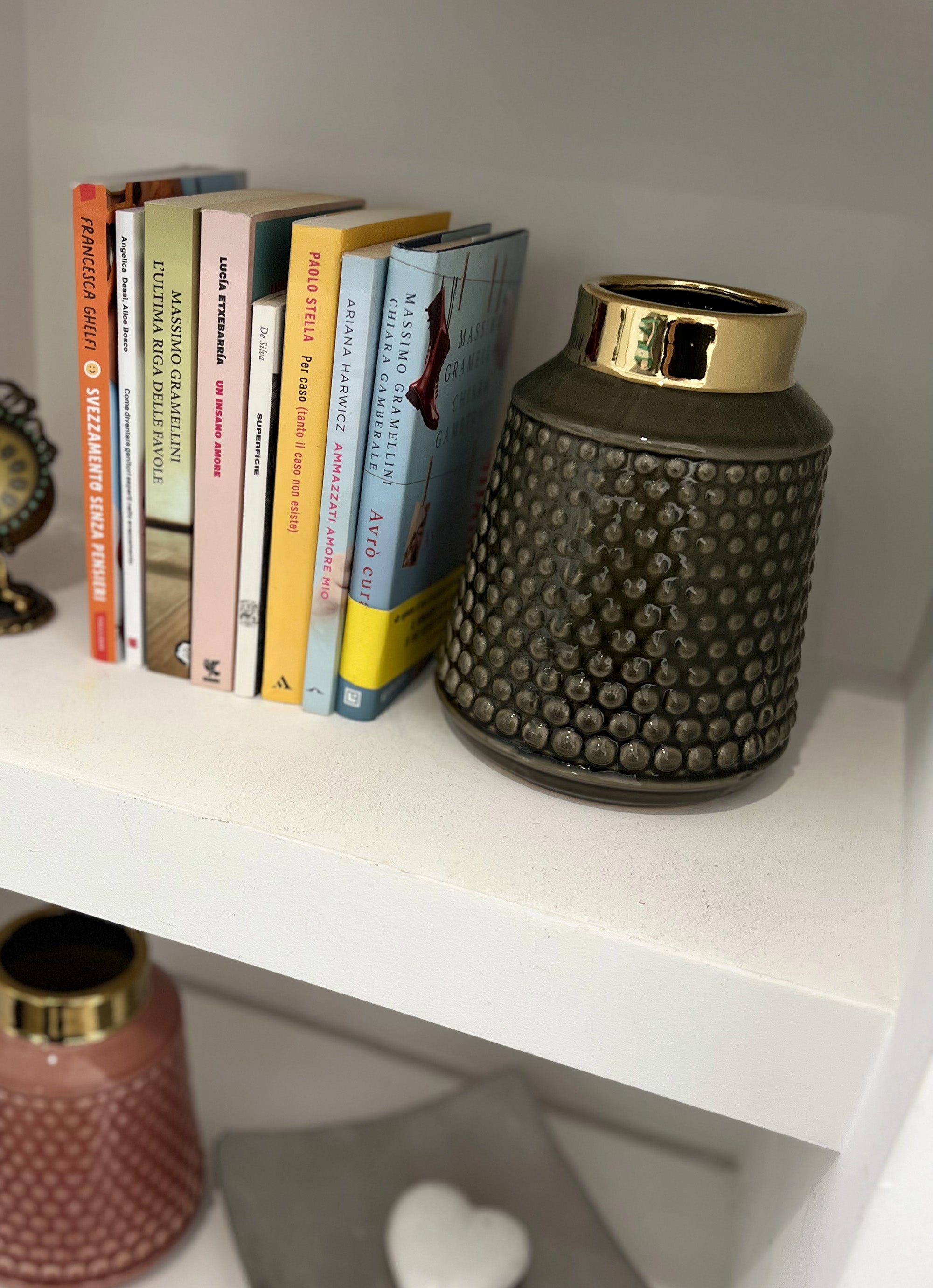 Vaso grande Grigio e Oro - A.Bi.Ci. Lab