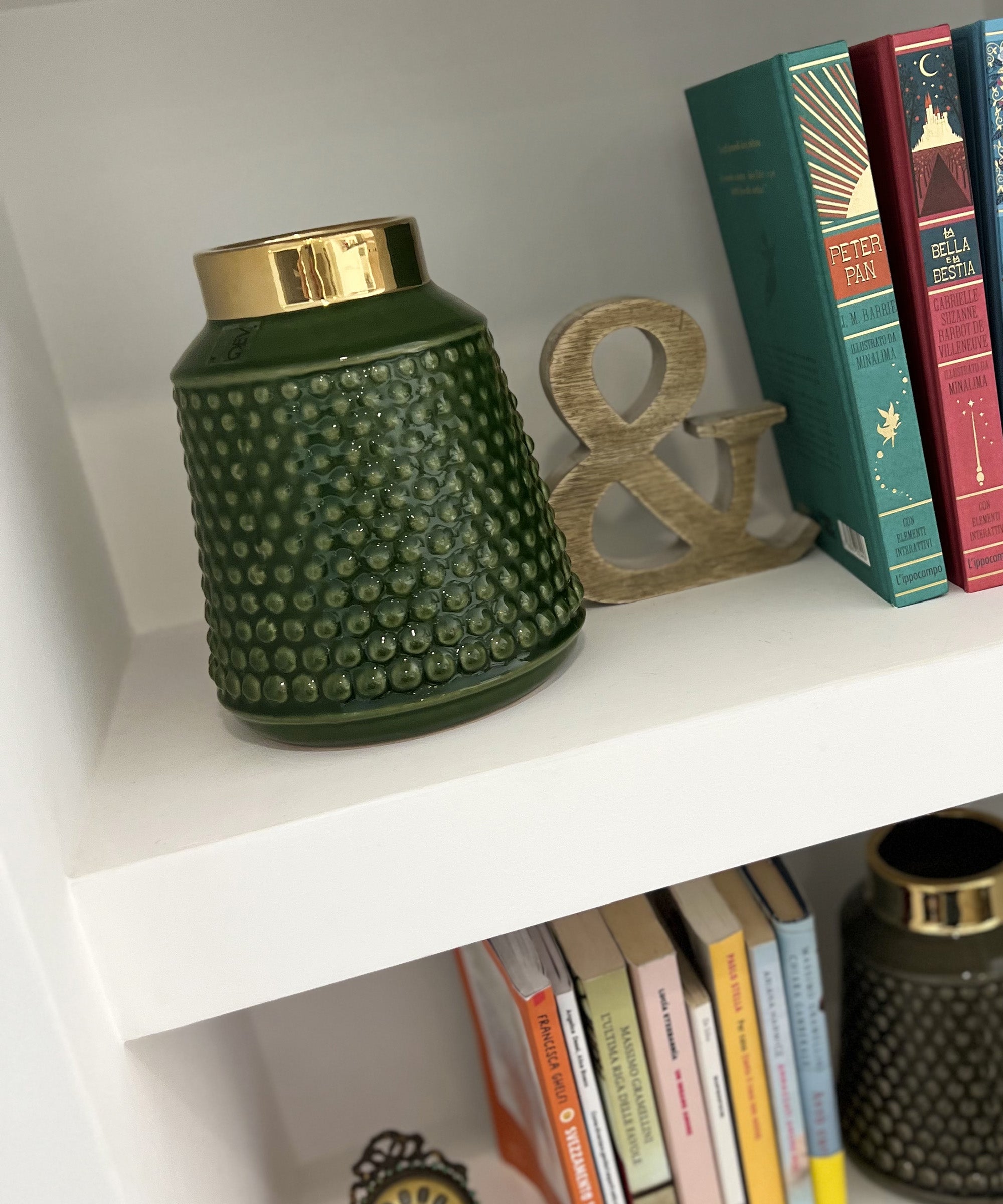 Vaso grande Verde e Oro - A.Bi.Ci. Lab