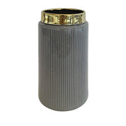 Vaso alto righe Grigio e Oro - A.Bi.Ci. Lab