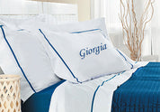 Completo Letto in cotone con cordonetto applicato personalizzato - A.Bi.Ci. Lab